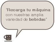 recargue su m�quina de caf� con nuestras deliciosas bebidas.